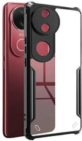 VAKIBO Best Selling Black and Transparent Back Cover Case Made With Soft TPU and Acrylic With 4 Corner and Camera Protection Suitable for Vivo V50