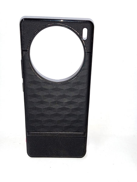 VAKIBO Parallax Design Black Coloured Made with Soft Rubber TPU Back Cover Case Camera Protection Ring Suitable for Vivo X100