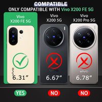 VAKIBO Premium Clear 1.5MM Thick Transparent Soft TPU Rubber Back Cover Case With Camera Protection Suitable for Vivo X200FE