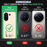 VAKIBO Premium Clear 1.5MM Thick Transparent Soft TPU Rubber Back Cover Case With Camera Protection Suitable for Vivo X200FE