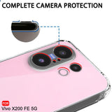 VAKIBO Premium Clear 1.5MM Thick Transparent Soft TPU Rubber Back Cover Case With Camera Protection Suitable for Vivo X200FE