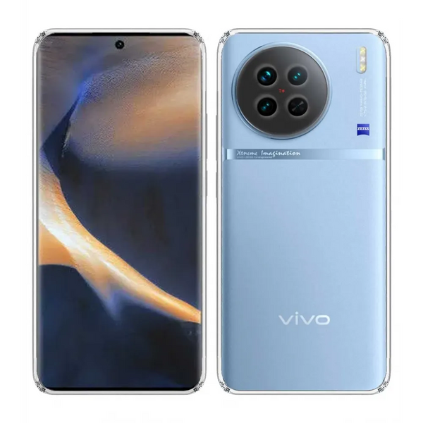 VAKIBO Premium Clear 1.5MM Thick Transparent Soft TPU Rubber Back Cover Case With Camera Protection Suitable for Vivo X90 5G