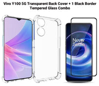 VAKIBO Premium Clear 1.5MM Thick Transparent Soft TPU Rubber Back Cover Case With Camera Protection Suitable for Vivo Y100 5G