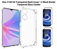 VAKIBO Premium Clear 1.5MM Thick Transparent Soft TPU Rubber Back Cover Case With Camera Protection Suitable for Vivo Y100 5G