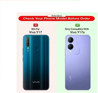 VAKIBO Premium Clear 2MM Thick Transparent Soft TPU Rubber Back Cover Case With Camera Protection Suitable for Vivo Y17s