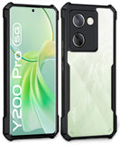 VAKIBO Super Premium Black Border Transparent Case With Corner Protection &Camera Protection Suitable for Vivo Y300 Plus