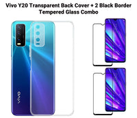 VAKIBO Super Premium Soft TPU Transparent Case With Dustplug,Side Grip,Corner Protection,lanyard Cuts,Camera Protection Suitable for Vivo Y20