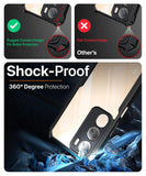 VAKIBO Best Selling Black and Transparent Coloured Made With Soft TPU and Acrylic Back Cover Case With 4 Corner and Camera Protection Suitable for Vivo Y29