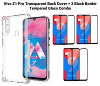 VAKIBO Super Premium Soft TPU Transparent Case With Dustplug,Side Grip,Corner Protection,lanyard Cuts,Camera Protection Suitable for Vivo Z1 Pro