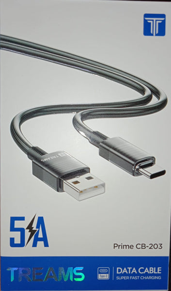 Treams 5A 1M C USB TYPE CABLE CB203(White)