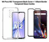 VAKIBO Super Premium Soft TPU Transparent Case With Dustplug,Side Grip,Corner Protection,lanyard Cuts,Camera Protection Suitable for Mi Poco M2