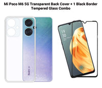 VAKIBO Premium Clear 1.5MM Thick Transparent Soft TPU Rubber Back Cover Case With Camera Protection Suitable for Mi Poco M6 5G