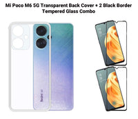 VAKIBO Premium Clear 1.5MM Thick Transparent Soft TPU Rubber Back Cover Case With Camera Protection Suitable for Mi Poco M6 5G