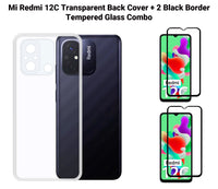 VAKIBO Premium Clear 1.5MM Thick Transparent Soft TPU Rubber Back Cover Case With Camera Protection Suitable for Mi Redmi 12C