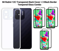 VAKIBO Premium Clear 1.5MM Thick Transparent Soft TPU Rubber Back Cover Case With Camera Protection Suitable for Mi Redmi 12C