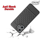 VAKIBO Parallax Design Black Coloured Soft TPU Rubber Back Cover Case With Camera Protection Ring Suitable for Mi Redmi 12