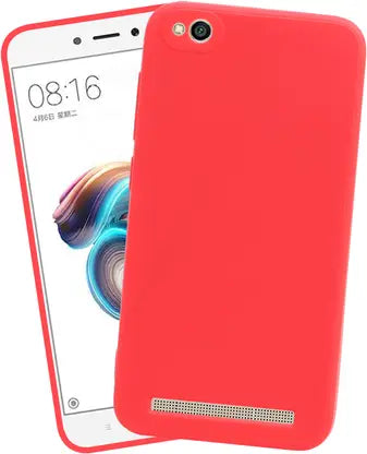 VAKIBO Matte 1.5 MM Thick With Camera Protection Red Coloured Soft TPU Rubber Back Cover Case Suitable for MI Redmi 5A