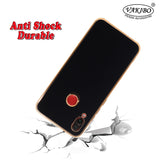VAKIBO Golden Chrome Border Black Coloured Soft TPU Back Cover Case With Camera Protection Suitable for Mi Redmi 7