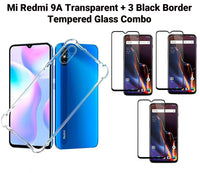 VAKIBO Super Premium Soft TPU Transparent Case With Dustplug,Side Grip,Corner Protection,lanyard Cuts,Camera Protection Suitable for Mi Redmi 9A