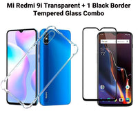 VAKIBO Super Premium Soft TPU Transparent Case With Dustplug,Side Grip,Corner Protection,lanyard Cuts,Camera Protection Suitable for Mi Redmi 9i