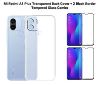 VAKIBO Premium Clear 1.5MM Thick Transparent Soft TPU Rubber Back Cover Case With Camera Protection Suitable for Mi Redmi A1 Plus