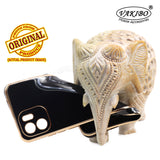 VAKIBO Golden Chrome Border Black Coloured Soft TPU Back Cover Case With Camera Protection Suitable for Mi Redmi A1