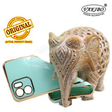 VAKIBO Golden Chrome Border Pista Coloured Soft TPU Back Cover Case With Camera Protection Suitable for Mi Redmi A1