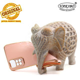 VAKIBO Golden Chrome Border Peach Coloured Soft TPU Back Cover Case With Camera Protection Suitable for Mi Redmi Note 11S