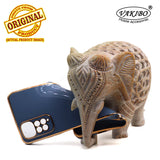 VAKIBO Golden Chrome Border Steel Blue Coloured Soft TPU Back Cover Case With Camera Protection Suitable for Mi Redmi Note 11S