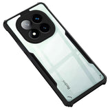 VAKIBO Best Selling Black and Transparent Coloured Made With Soft TPU and Acrylic Back Cover Case With 4 Corner and Camera Protection Suitable for Mi Redmi Note 14 Pro
