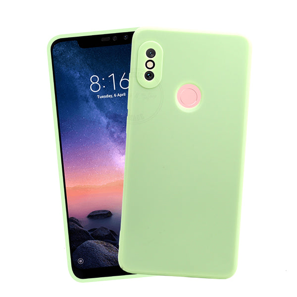 VAKIBO Matte 1.5 MM Thick With Camera Protection Pista Coloured Soft TPU Rubber Back Cover Case Suitable for Mi Redmi Note 5 Pro