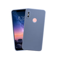 VAKIBO Matte 1.5 MM Thick With Camera Protection Steel Blue Coloured Soft TPU Rubber Back Cover Case Suitable for Mi Redmi Note 5 Pro