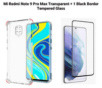 VAKIBO Premium Clear 1.5MM Thick Transparent Soft TPU Rubber Back Cover Case With Camera Protection Suitable for Mi Redmi Note 9 Pro Max