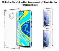 VAKIBO Premium Clear 1.5MM Thick Transparent Soft TPU Rubber Back Cover Case With Camera Protection Suitable for Mi Redmi Note 9 Pro Max
