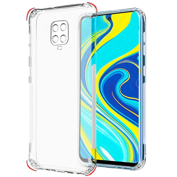 VAKIBO Premium Clear 1.5MM Thick Transparent Soft TPU Rubber Back Cover Case With Camera Protection Suitable for Mi Redmi Note 9 Pro Max