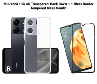 VAKIBO Premium Clear 1.5MM Thick Transparent Soft TPU Rubber Back Cover Case With Camera Protection Suitable for Mi Redmi 13C 4G