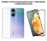 VAKIBO Premium Clear 1.5MM Thick Transparent Soft TPU Rubber Back Cover Case With Camera Protection Suitable for Mi Redmi 13C 5G