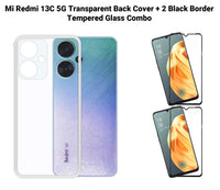 VAKIBO Premium Clear 1.5MM Thick Transparent Soft TPU Rubber Back Cover Case With Camera Protection Suitable for Mi Redmi 13C 5G