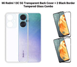 VAKIBO Premium Clear 1.5MM Thick Transparent Soft TPU Rubber Back Cover Case With Camera Protection Suitable for Mi Redmi 13C 5G