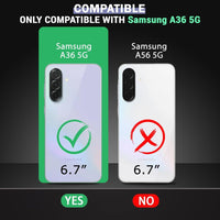 VAKIBO Premium Clear 1.5MM Thick Transparent Soft TPU Rubber Back Cover Case With Camera Protection Suitable for Samsung Galaxy A36 5G