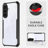 VAKIBO Best Selling Black and Transparent Back Cover Case Made With Soft TPU and Acrylic With 4 Corner and Camera Protection Suitable for Samsung Galaxy A56