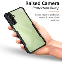 VAKIBO Best Selling Black and Transparent Back Cover Case Made With Soft TPU and Acrylic With 4 Corner and Camera Protection Suitable for Samsung Galaxy A56