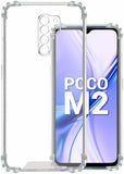 VAKIBO Super Premium Soft TPU Transparent Case With Dustplug,Side Grip,Corner Protection,lanyard Cuts,Camera Protection Suitable for Mi Poco M2