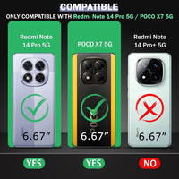 VAKIBO Premium Clear 1.5MM Thick Transparent Soft TPU Rubber Back Cover Case With Camera Protection Suitable for Mi Redmi Note 14 Pro 5G