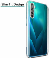 VAKIBO Super Premium Soft TPU Transparent Case With Dustplug,Side Grip,Corner Protection,lanyard Cuts,Camera Protection Suitable for Realme XT
