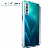 VAKIBO Super Premium Soft TPU Transparent Case With Dustplug,Side Grip,Corner Protection,lanyard Cuts,Camera Protection Suitable for Realme XT