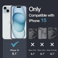 VAKIBO Premium Clear 2MM Thick Transparent Soft TPU Rubber Back Cover Case With Camera Protection Suitable for iPhone 15