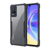 VAKIBO Super Premium Black Border Transparent Case With Corner Protection & Camera Protection Suitable for Vivo V21E