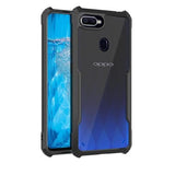 VAKIBO Super Premium Black Border Transparent Case With Corner Protection & Camera Protection Suitable for Oppo A7