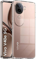 VAKIBO Premium Clear 2MM Thick Transparent Soft TPU Rubber Back Cover Case With Camera Protection Suitable for Vivo V40E